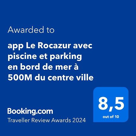 App Le Rocazur Avec Piscine Et Parking En Bord De Mer A 500M Du Centre Ville Ментона Екстериор снимка